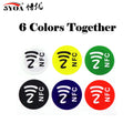 6 pz/lotto Tag NFC Adesivi NFC213 Etichetta Rfid Tag Carta Chiave Adesiva llaveros llavero Token Patrol