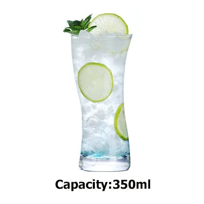 Bicchieri in cristallo senza piombo, creativi, per bibite, Collins, tumbler, per acqua, succo, birra e cocktail