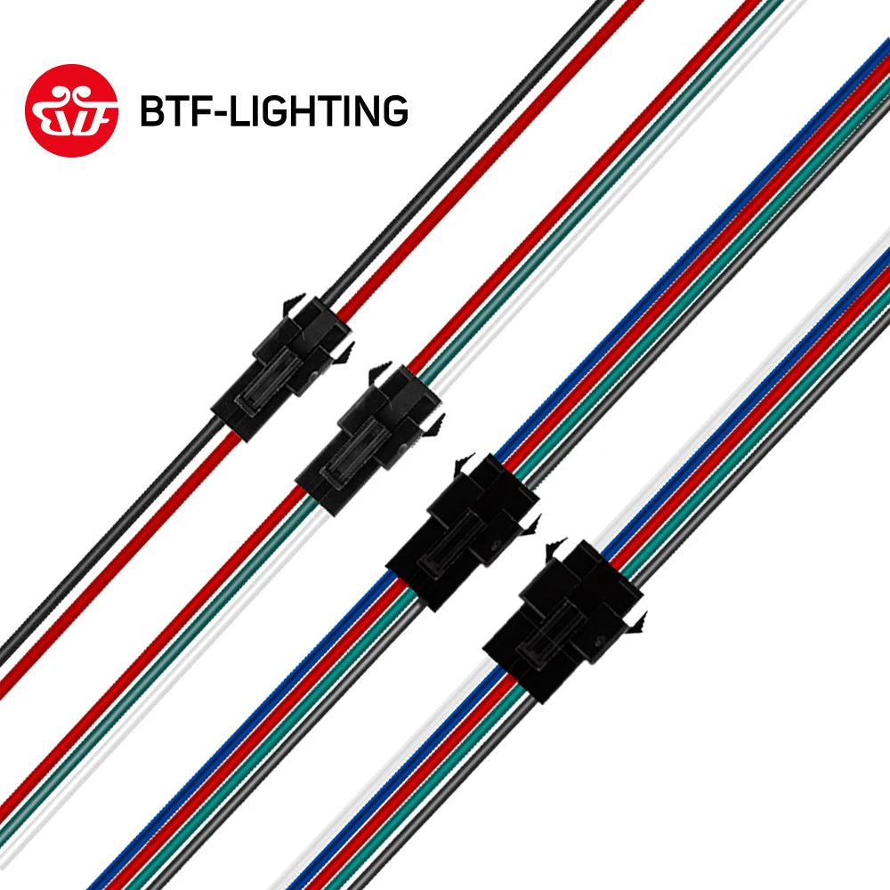 5 paia 10 paia 2pin 3pin 4pin 5pin JST connettore SM maschio e femmina per WS2812B SK6812 WS2815 2835 5050 RGB RGBW striscia luminosa a LED
