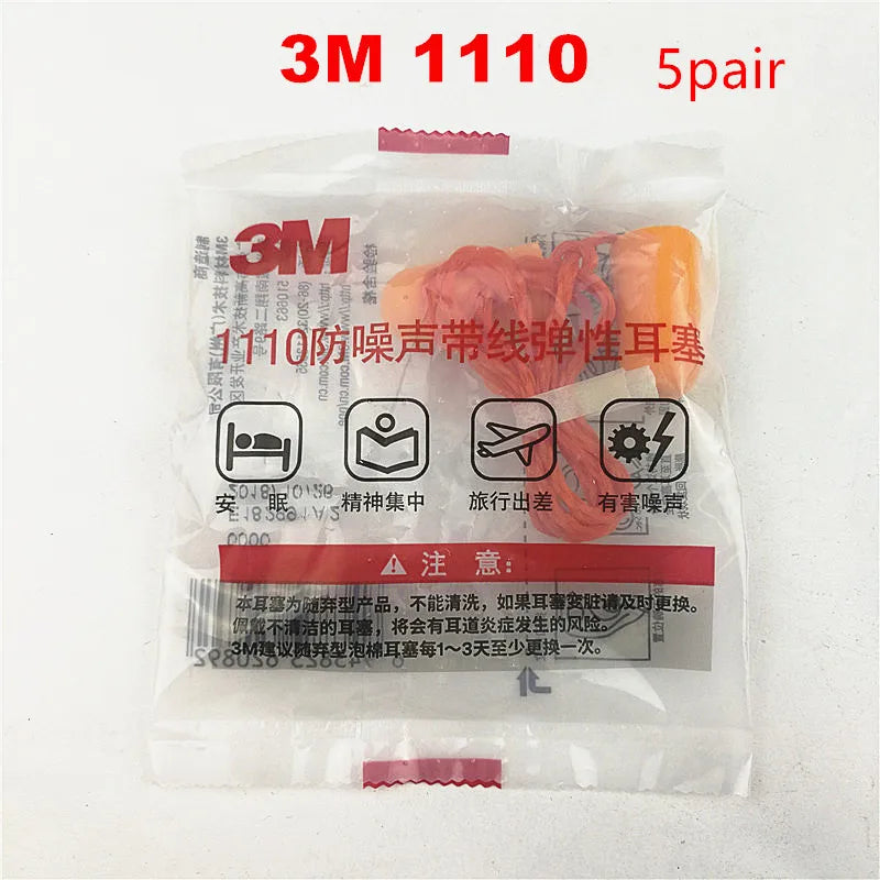 Vari stili Original 3M Authentic Foam tappi per le orecchie con filo morbido Sleep Swimming Protective
