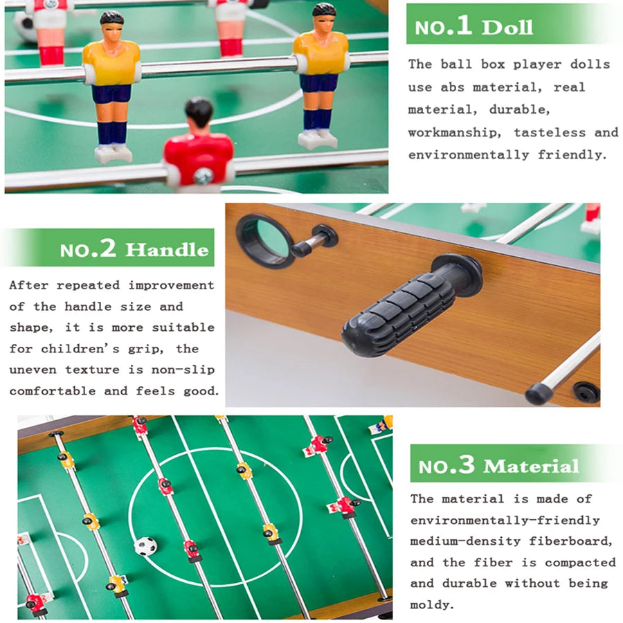Giochi da tavolo da calcio Tavolo da biliardino Tavoli da calcio Tavola da festa Mini balle Palla da bambino Gioco di interazione da scrivania Regalo per giocatore per bambini T4