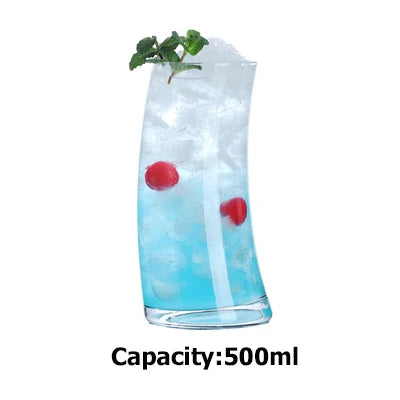 Bicchieri in cristallo senza piombo, creativi, per bibite, Collins, tumbler, per acqua, succo, birra e cocktail