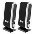 Altoparlanti USB Cablati da 6W Stereo per PC e Laptop Bianco