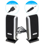 Altoparlanti USB Cablati da 6W Stereo per PC e Laptop Bianco