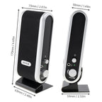 Altoparlanti USB Cablati da 6W Stereo per PC e Laptop Bianco
