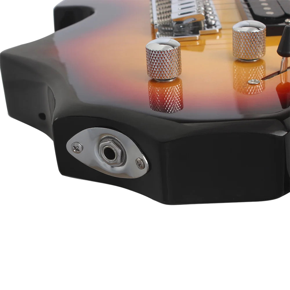 24 tasti 6 corde chitarra elettrica corpo in acero chitarra elettrica Guitarra con borsa altoparlante parti e accessori per chitarra necessari