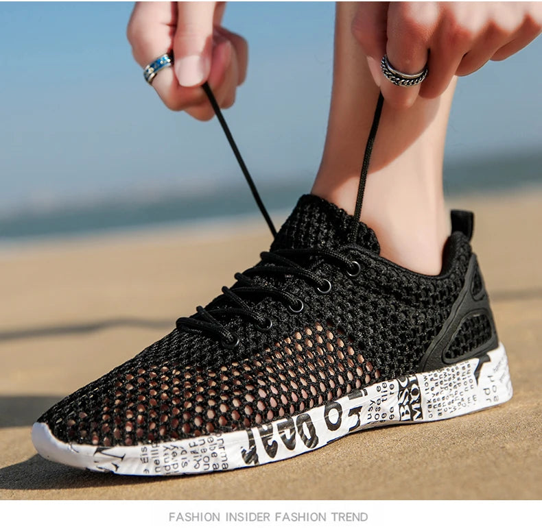 Scarpe casual da uomo estive di alta qualità Scarpe da acqua Scarpe da ginnastica in mesh d'aria Origin Calzature sportive in schiuma di moda Scarpe da spiaggia Scarpe da acqua