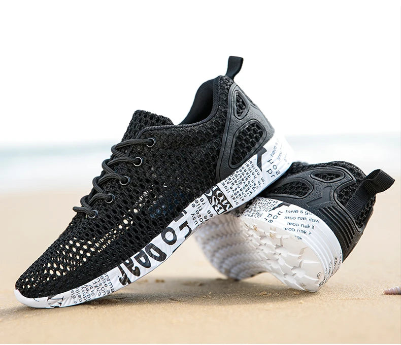 Scarpe casual da uomo estive di alta qualità Scarpe da acqua Scarpe da ginnastica in mesh d'aria Origin Calzature sportive in schiuma di moda Scarpe da spiaggia Scarpe da acqua