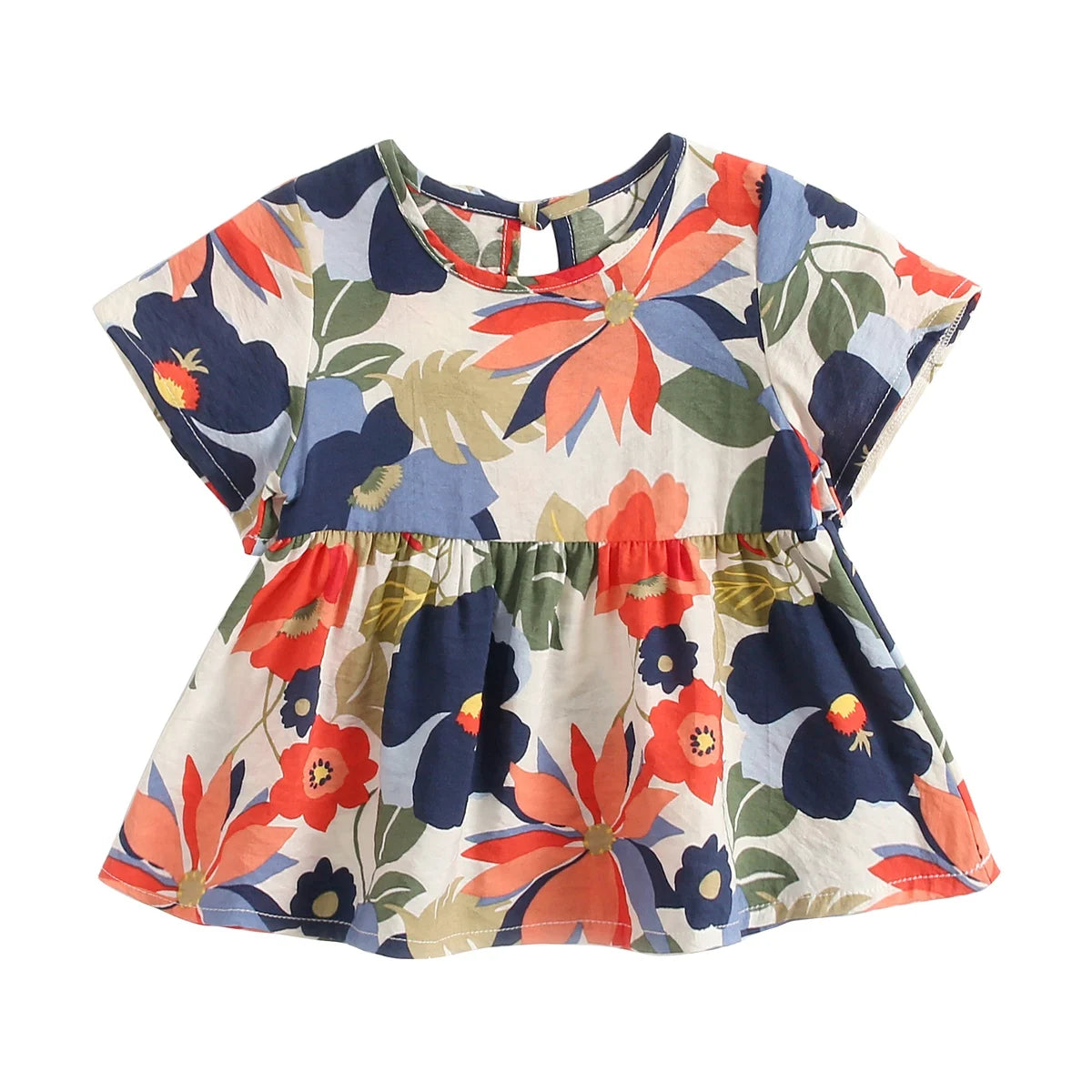 Sanlutoz Abiti estivi per neonate Abito da principessa in cotone per fiori per bambini Vestiti per bambini Manica corta