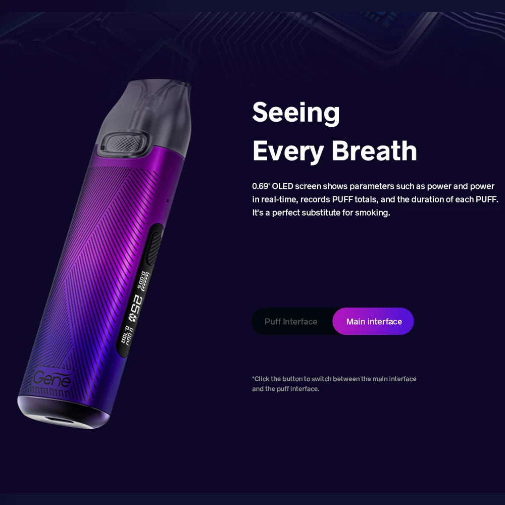 Kit pod ufficiale VOOPOO V Thru Pro Batteria da 900 mAh Cartuccia pod da 3 ml 0,7 ohm 1,2 ohm Carica USB-C Sigaretta elettronica Schermo OLED da 0,69 pollici