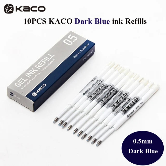 BEIFA Metal Gel Ink Sign Pen Rotating 0.5MM Black Switzerland Refill Business Signing School Office Stationery