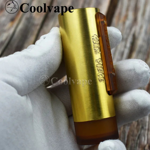 WOLF COOLVAPE Mod pezzo sottile con kylin mini v2 rta 22mm rta mech mod 18650 batteria Kit mod meccanici per sigaretta elettronica a fuoco laterale