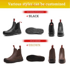 Newstyle Genuine Leather Safety Boot for Men Women Casual Safety Work Shoes  PU Outsole Steel Toe Winter Season for Construction