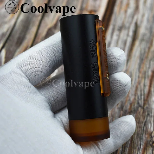WOLF COOLVAPE Mod pezzo sottile con kylin mini v2 rta 22mm rta mech mod 18650 batteria Kit mod meccanici per sigaretta elettronica a fuoco laterale