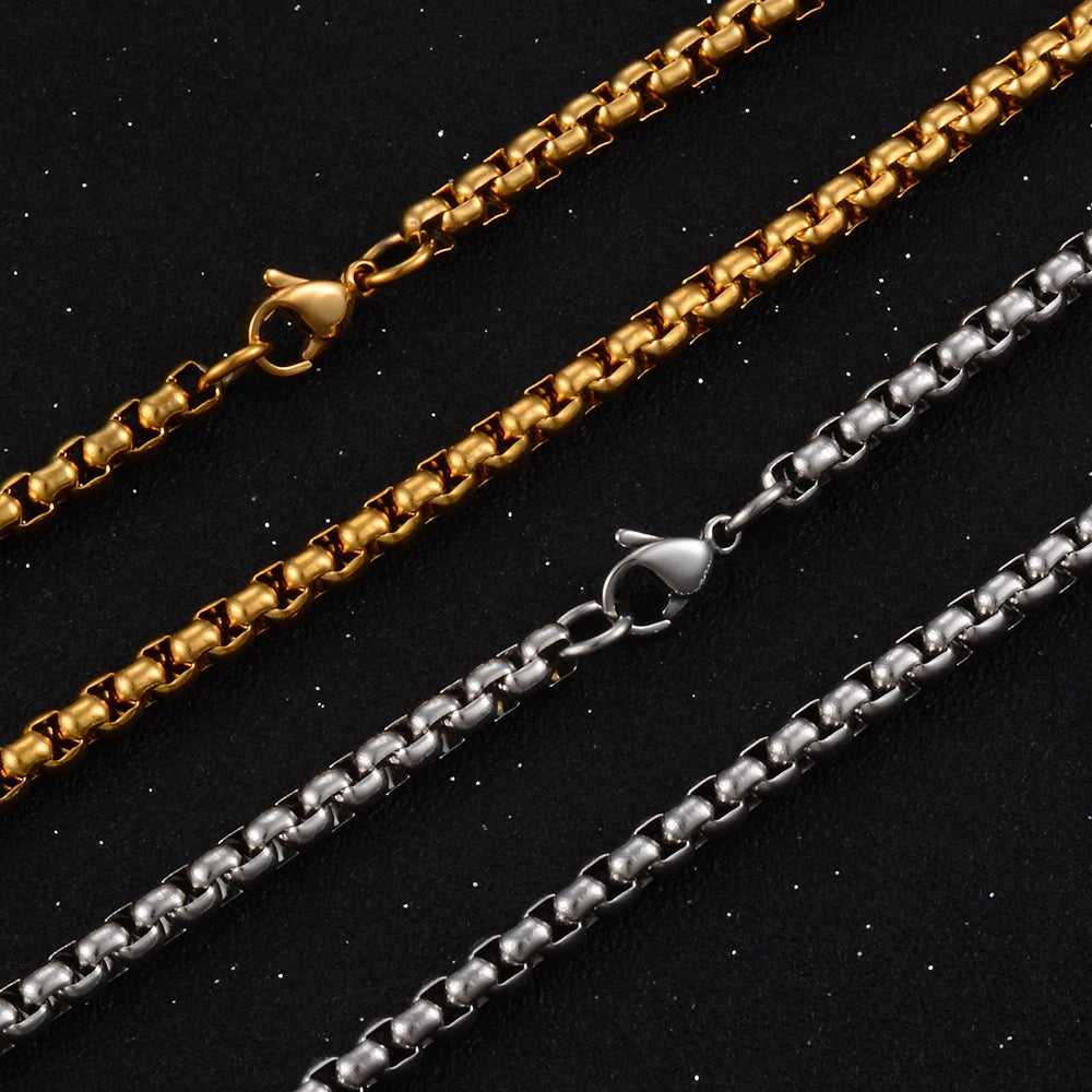 Collana da donna color oro stile punk in acciaio inossidabile I gioielli di moda di alta qualità possono essere personalizzati all'ingrosso