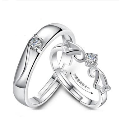 23 tipi lover anelli Endless Love Fidanzamento Matrimonio di Una Coppia Anelli Aneis Mens Dei Monili Impegno Anelli d'argento dei monili di colore