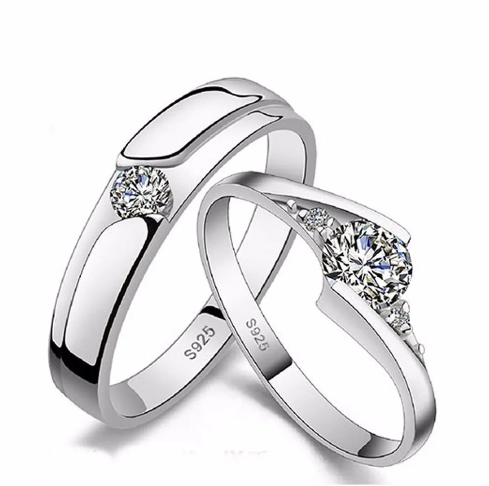 23 tipi lover anelli Endless Love Fidanzamento Matrimonio di Una Coppia Anelli Aneis Mens Dei Monili Impegno Anelli d'argento dei monili di colore