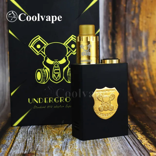 WOLF COOLVAPE Underground Series Box Mod Kit E-sigaretta scatola meccanica Mod Kit fit 2*18650 batteria POM/ottone vaporizzatore vape