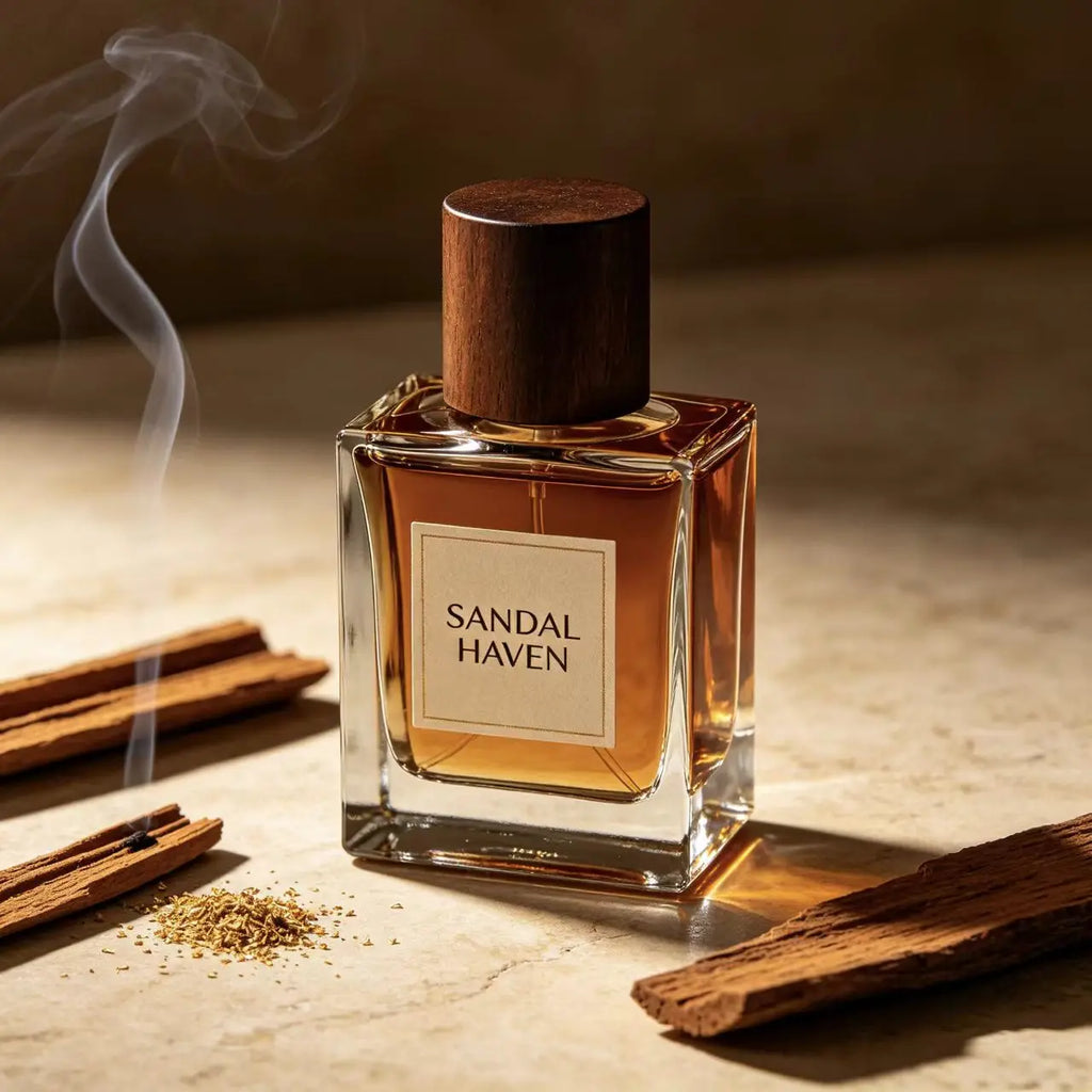 Profumo Da Uomo Legnoso Con Sandalo E Cocco Bottiglia Vetro Ecologica 100 ml