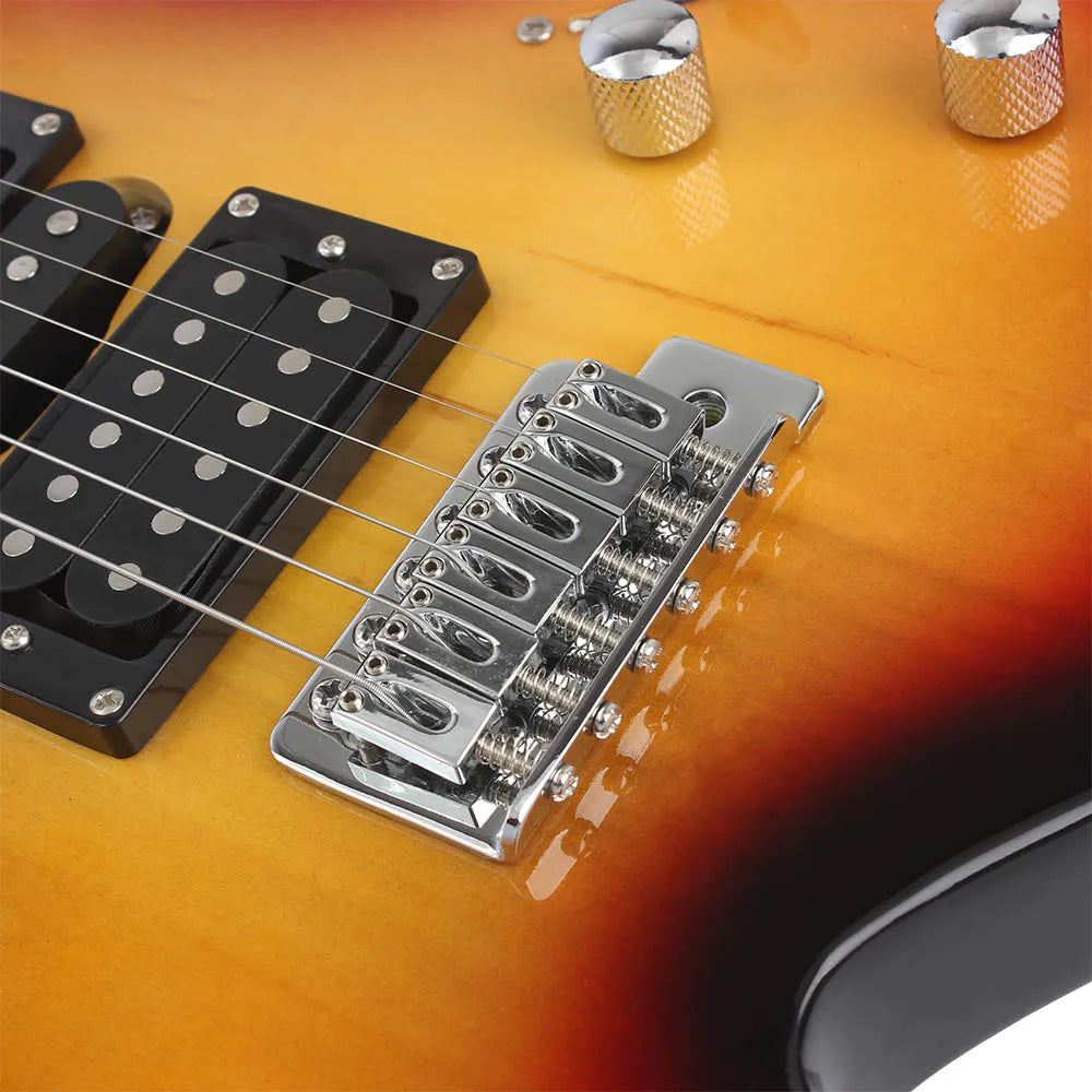 24 tasti 6 corde chitarra elettrica corpo in acero chitarra elettrica Guitarra con borsa altoparlante parti e accessori per chitarra necessari