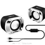 Altoparlanti Portatili Con Subwoofer Per Computer Nero 6W