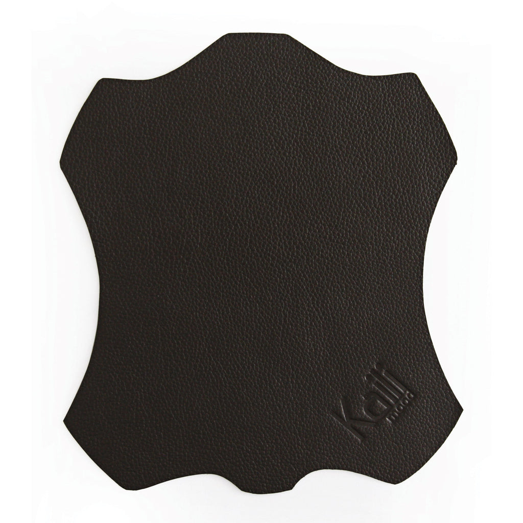 Mouse Pad In Pelle Pieno Fiore Prodotto In Italia Nero 20x23 cm
