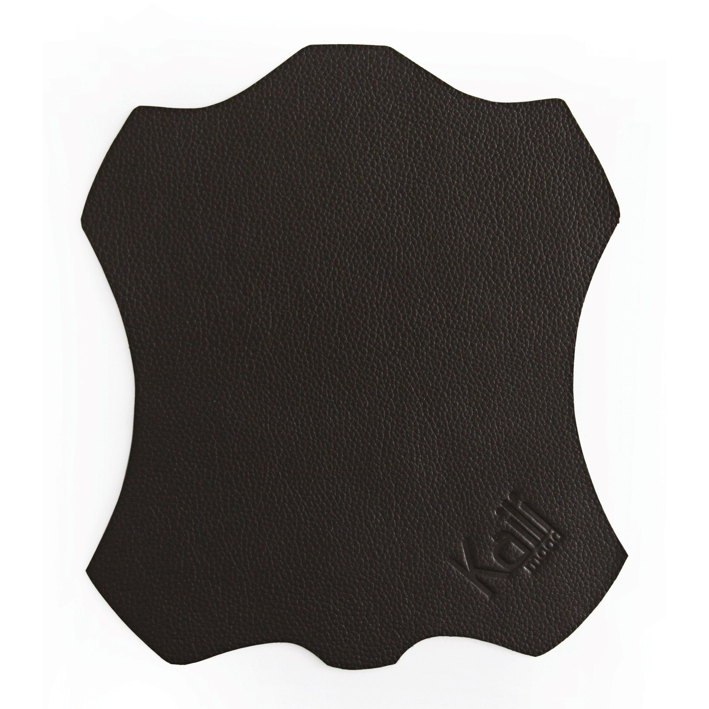 Mouse Pad In Pelle Pieno Fiore Prodotto In Italia Nero 20x23 cm