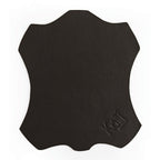 Tappetino Per Mouse Made In Italy In Vera Pelle Pieno Fiore Nero 20x23 Cm