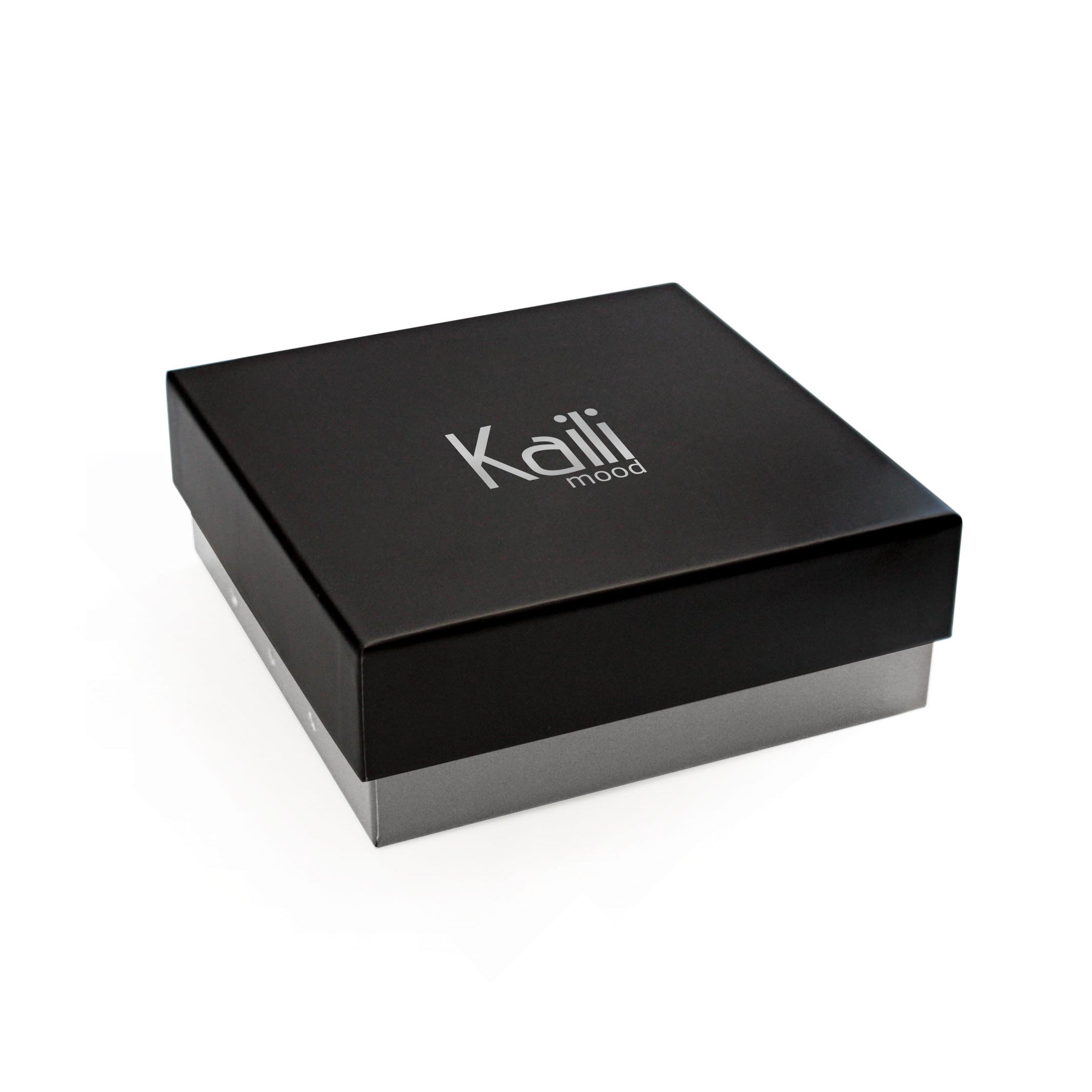 K4008KB | Men's Belt in Leather Lining Pu Finish. Anthracite color. Size: 125 x 3.8 x 0.5 cm (waist 110 cm). Packaging: hard bottom/cover Gift Box-3