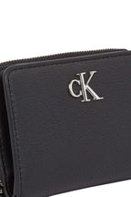 CALVIN KLEIN JEANS - Women's small faux-leather wallet with monogram