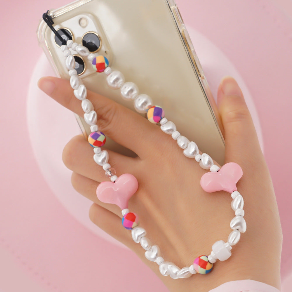 Factory direct supply handmade beaded mobile phone lanyard, Bluetooth speaker lanyard, flashlight, fan, selfie stick, U-disk sling