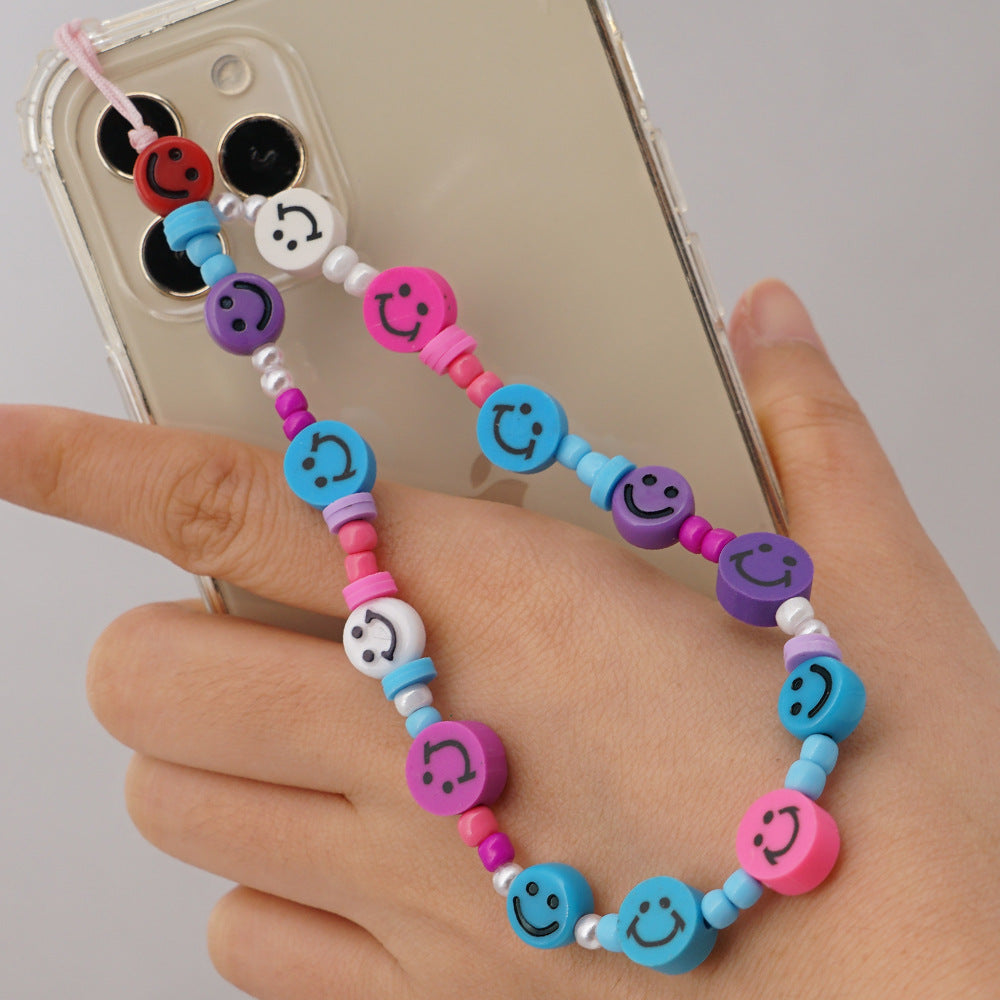 Factory direct supply handmade beaded mobile phone lanyard, Bluetooth speaker lanyard, flashlight, fan, selfie stick, U-disk sling