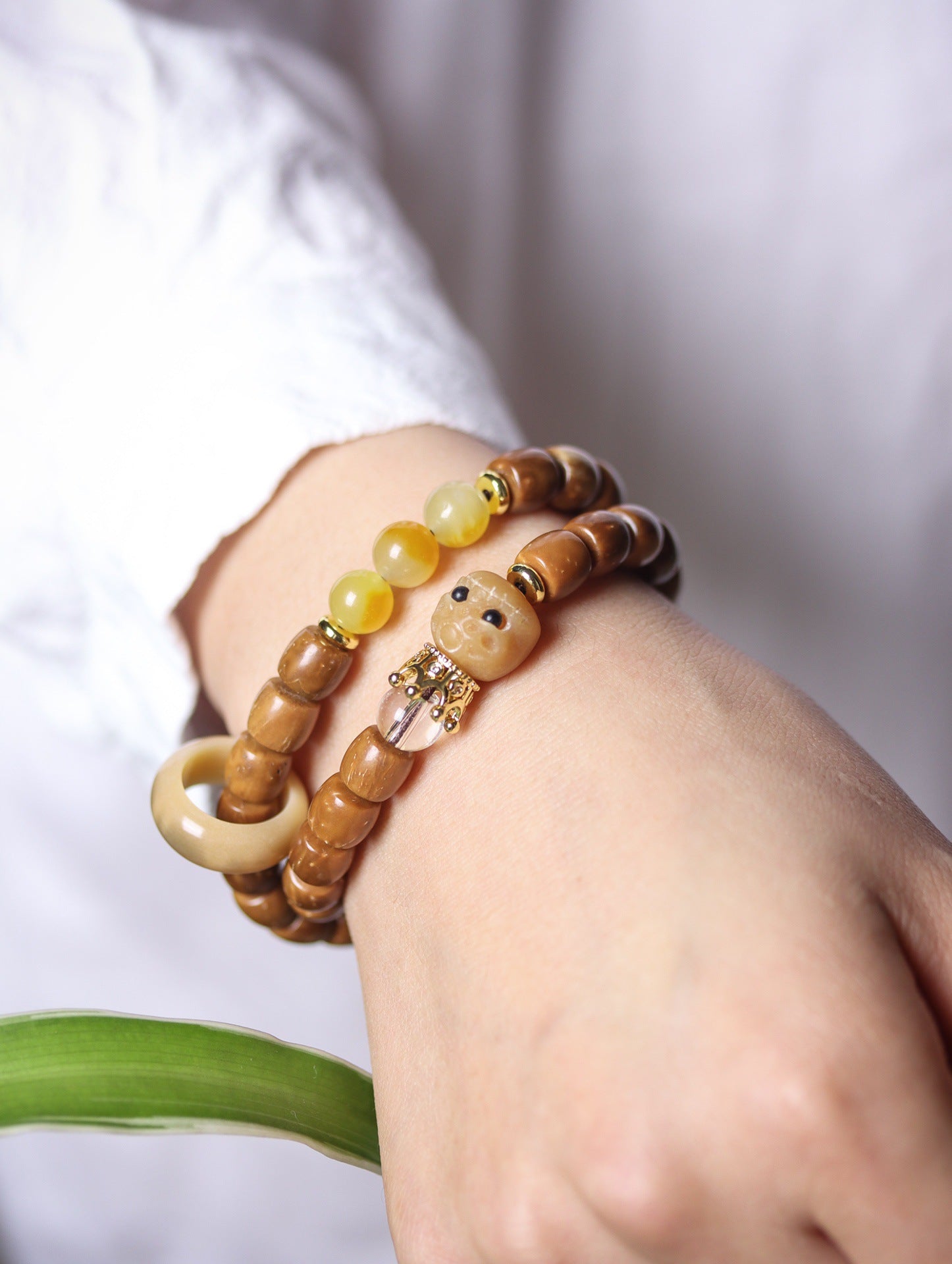 Monkey Head Natural King Kong Star Moon Cook DIY Accessories Men's and Women's Pan Wen Play Hand-held Chain Buddhist Bead String