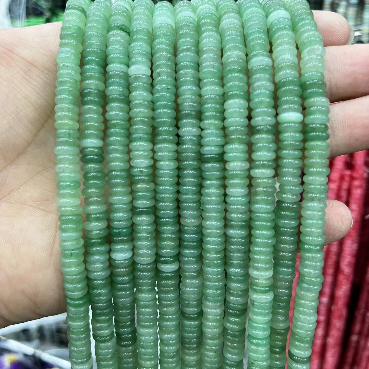 2×6 Natural Stone Colorfuled Crystal Abacus Beads Spacer Beads Beads Cross-Border Hot-Selling Jewelry DIY Bracelet Necklace