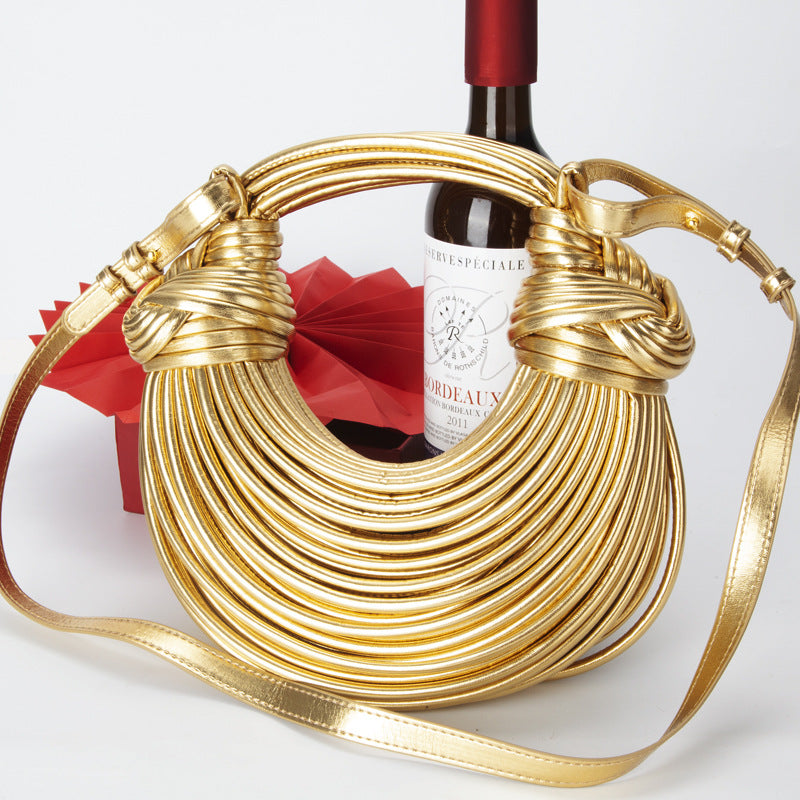 Borsa Intrecciata Noodle Bag Moda Estiva - Donna