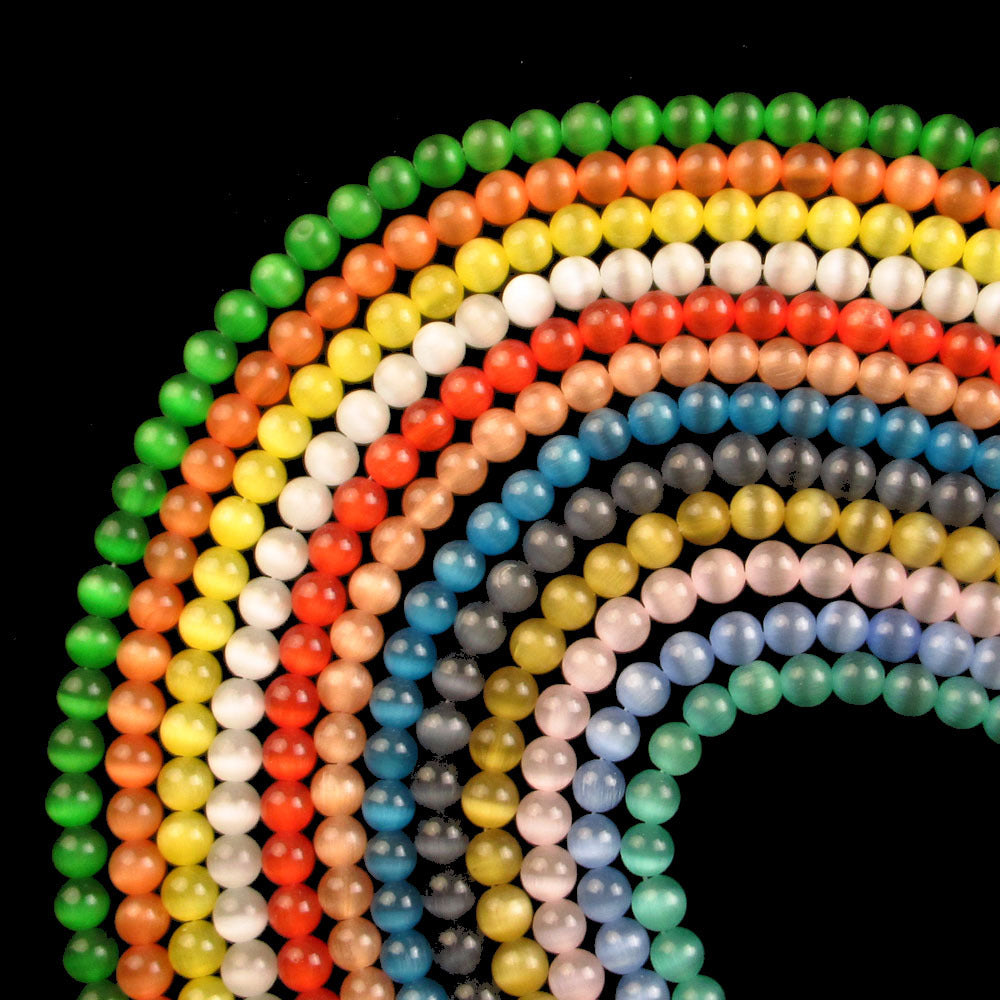 Perline Occhio di Gatto Sfuse per DIY Bracciali e Collane