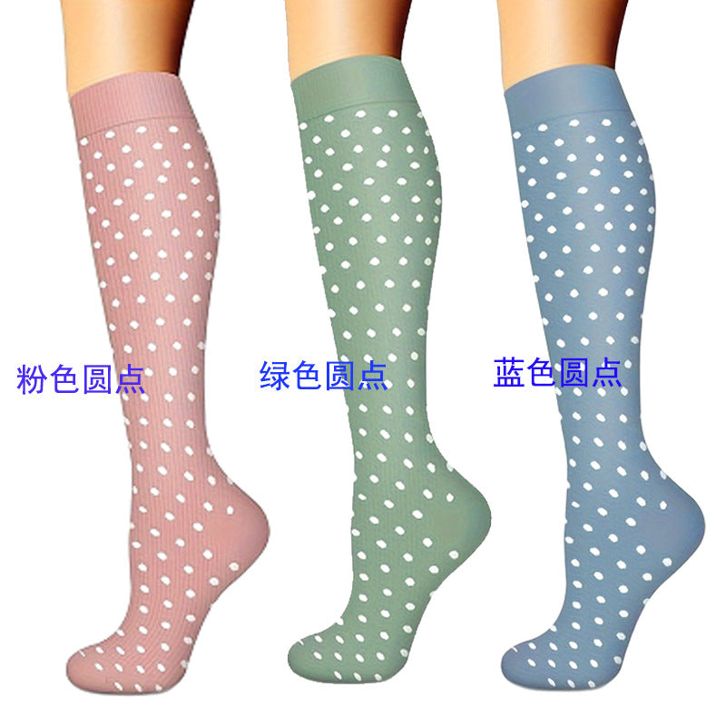 3 pairs of series cross-border sports compression socks stockings calf socks compression socks jump rope elastic socks riding socks