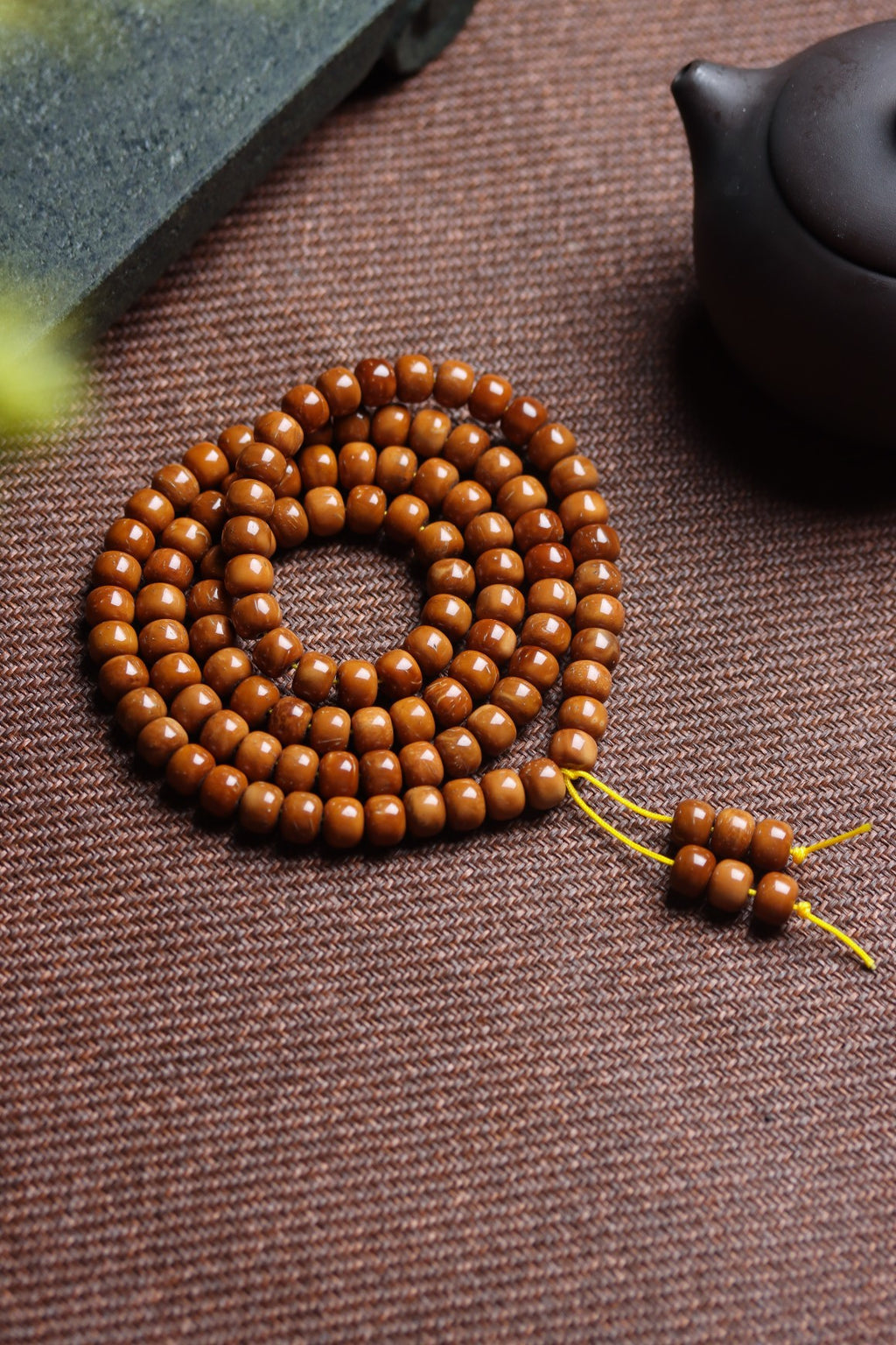 Natural Cook Bodhi Root DIY Woven Handheld Chain Plate Wen Play Chanting Bead String Men's and Women's Long Hanging Pendant