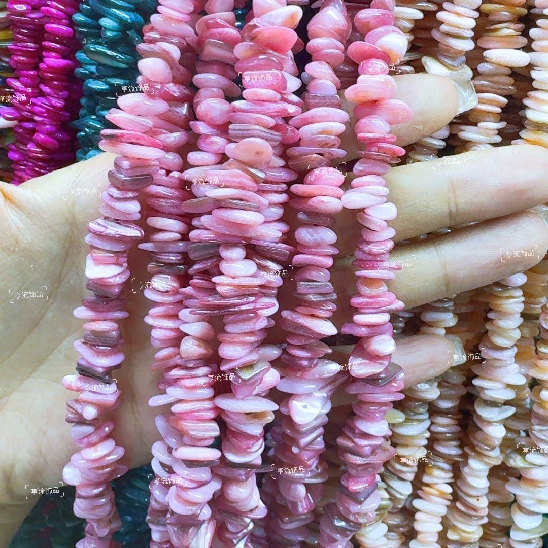 Bulk Cross-Border 5-8mm Crushed Stone Semi-Finished Natural Stone Agate DIY Accessories Irregular Crystal Drilled Loose Beads