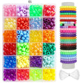 Cross-Border Bucket Beads DIY Accessories Kidsren's Pony Beads DIY Bracelet Jewelry Accessories Material Package Full Set