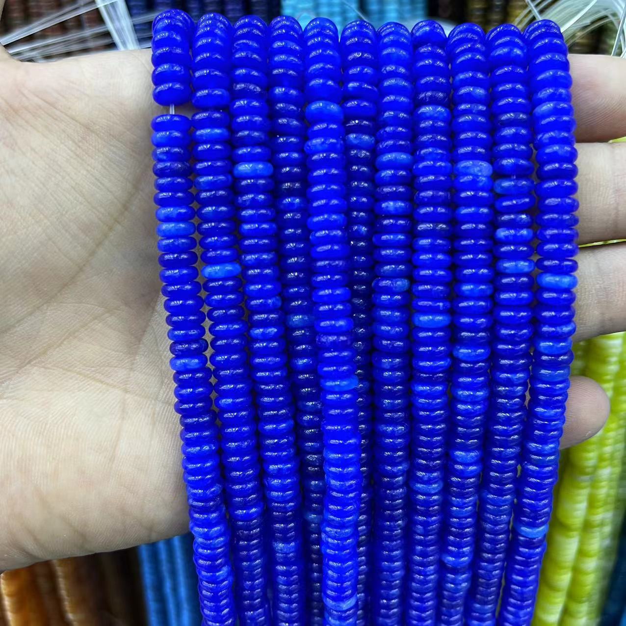 2×6 Natural Stone Colorfuled Crystal Abacus Beads Spacer Beads Beads Cross-Border Hot-Selling Jewelry DIY Bracelet Necklace