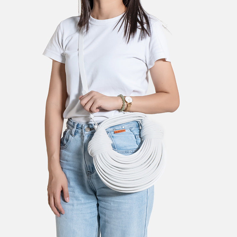 Borsa Intrecciata Noodle Bag Moda Estiva - Donna