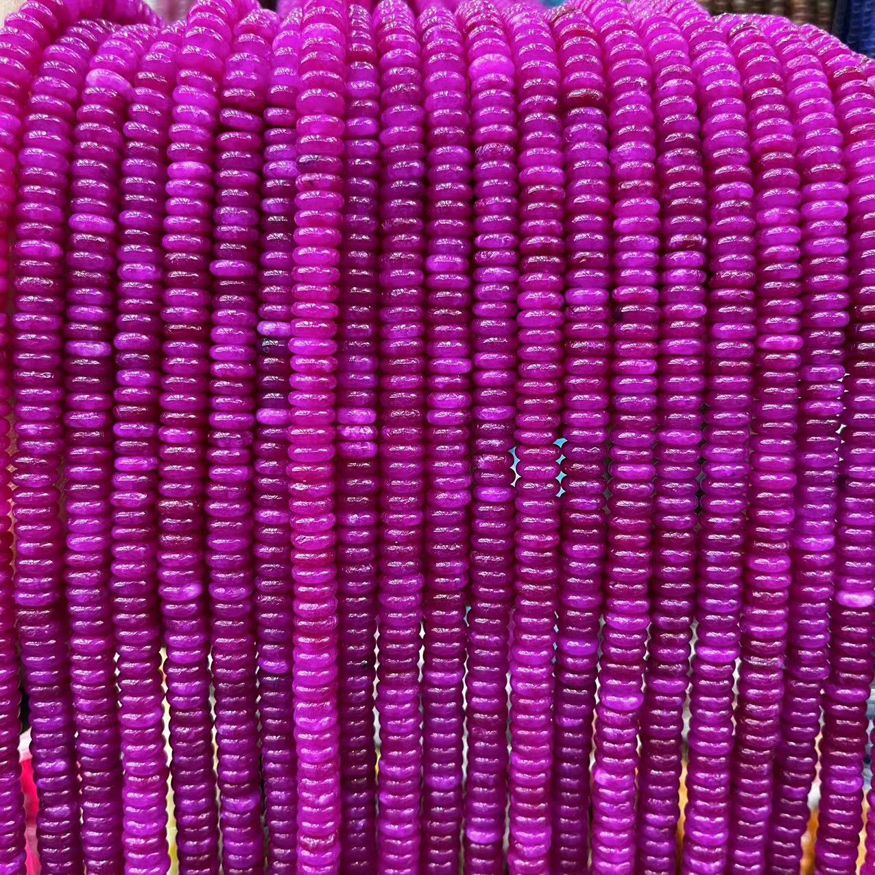 2×6 Natural Stone Colorfuled Crystal Abacus Beads Spacer Beads Beads Cross-Border Hot-Selling Jewelry DIY Bracelet Necklace
