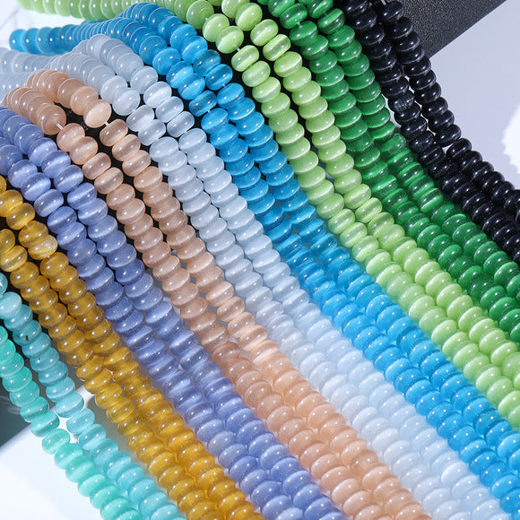 Perline Occhio di Gatto Sfuse per DIY Bracciali e Collane