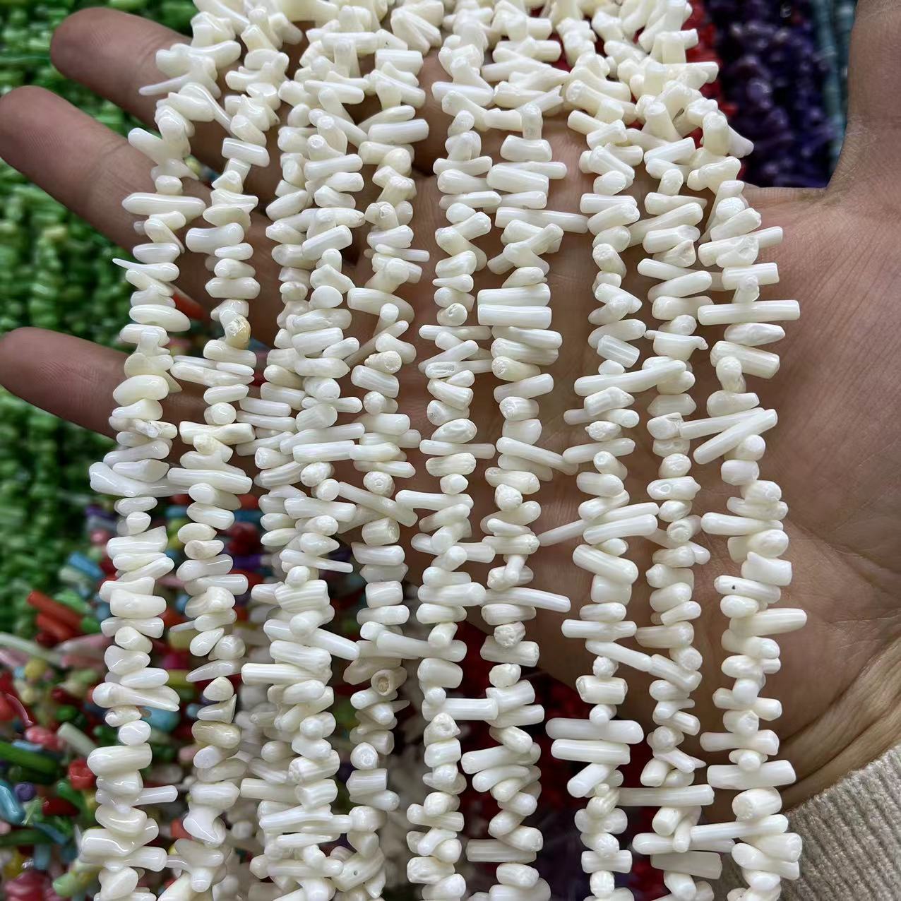 Sea Bamboo Coral, Asymmetrical Coral Fine Seedlings, Thin Branches, DIY Bracelets, Accessories, Semi-finished Accessories, Loose Beads Wholesale