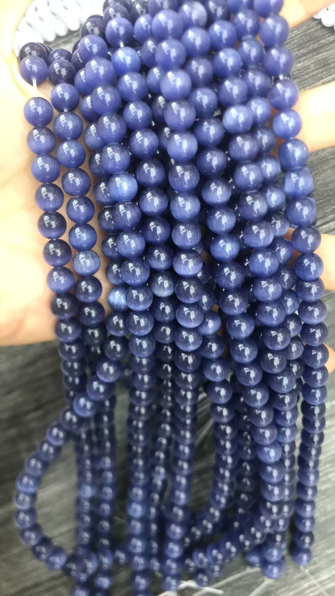 Cat's eye stone beads loose batch bracelet accessories diy jewelry accessories loose beads bracelet necklace material factory direct batch