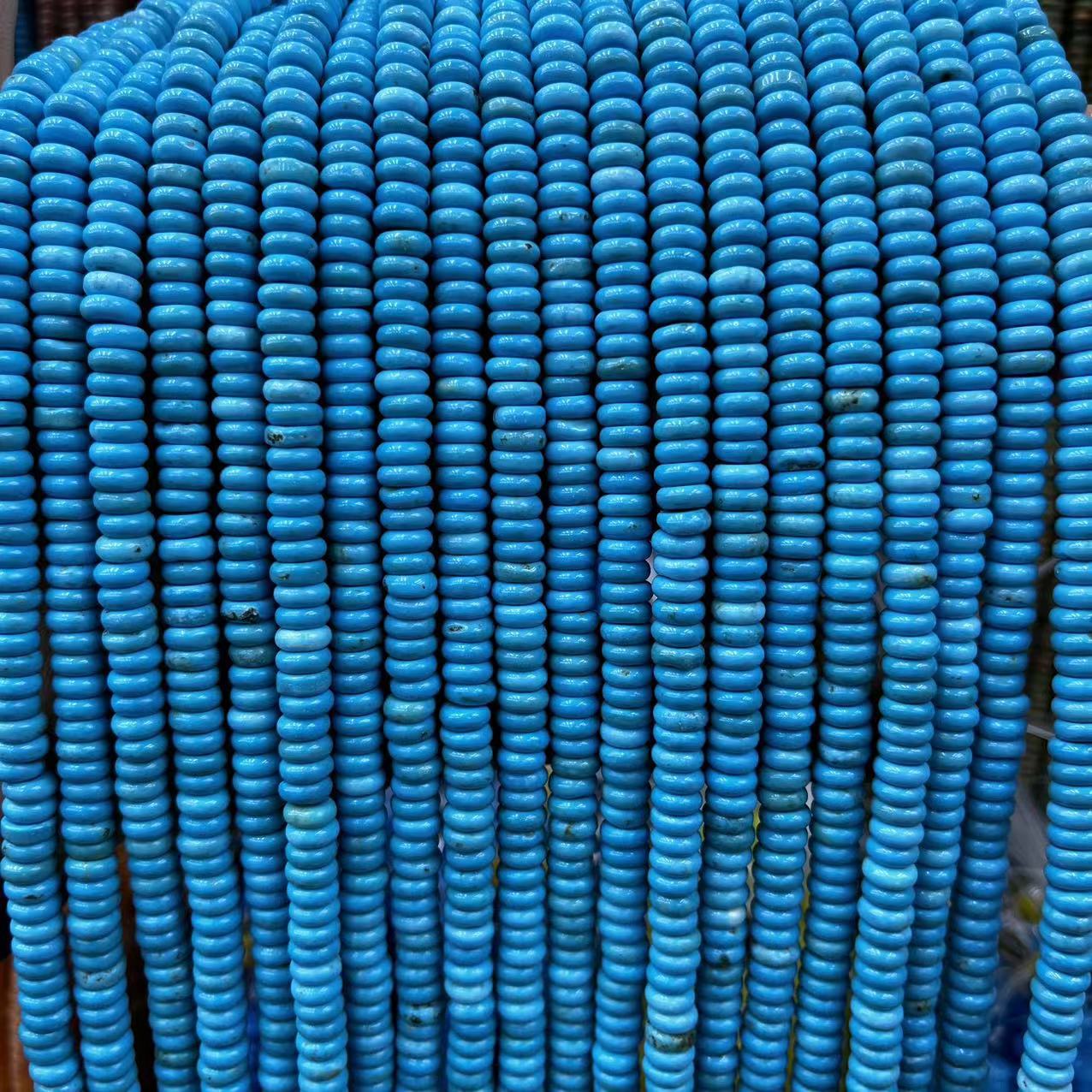 2×6 Natural Stone Colorfuled Crystal Abacus Beads Spacer Beads Beads Cross-Border Hot-Selling Jewelry DIY Bracelet Necklace