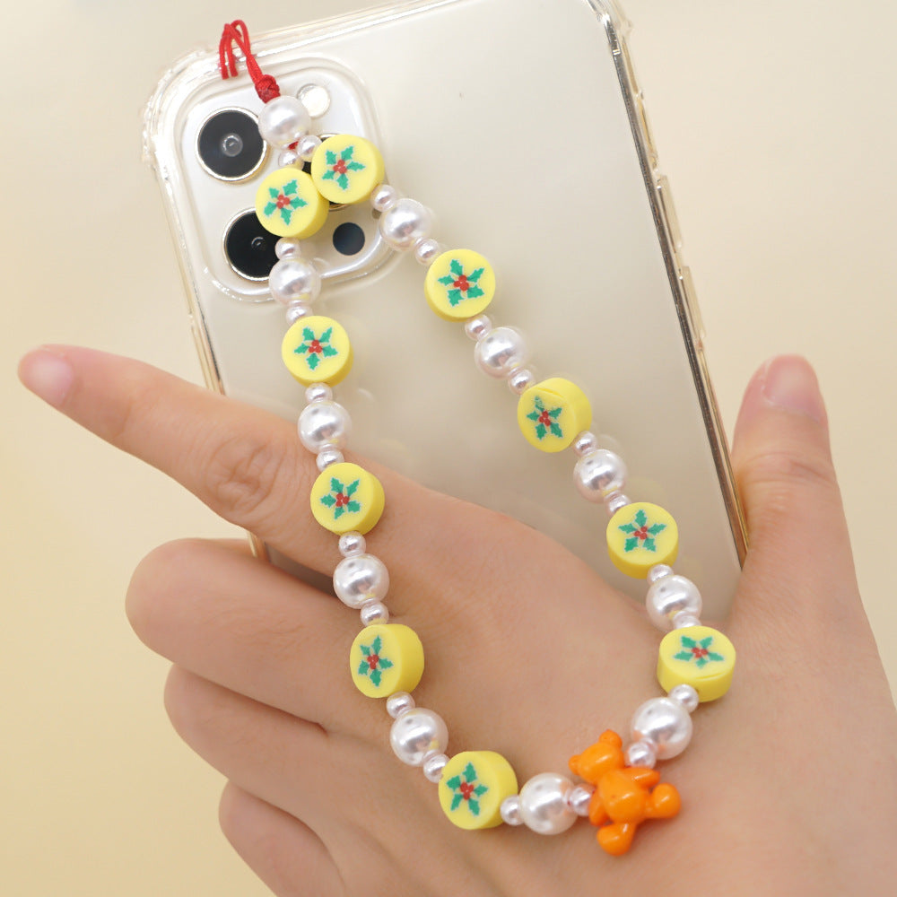 Factory direct supply handmade beaded mobile phone lanyard, Bluetooth speaker lanyard, flashlight, fan, selfie stick, U-disk sling