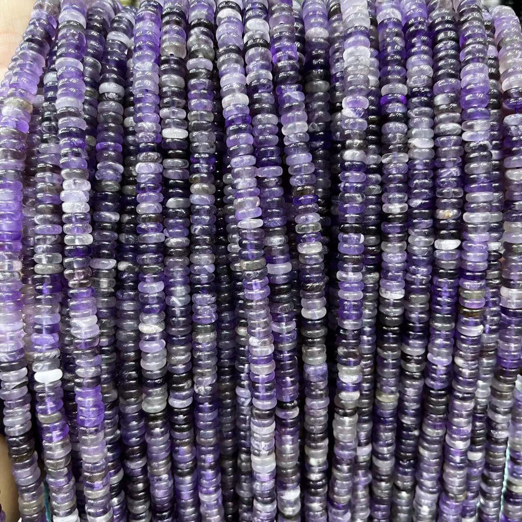 2×6 Natural Stone Colorfuled Crystal Abacus Beads Spacer Beads Beads Cross-Border Hot-Selling Jewelry DIY Bracelet Necklace