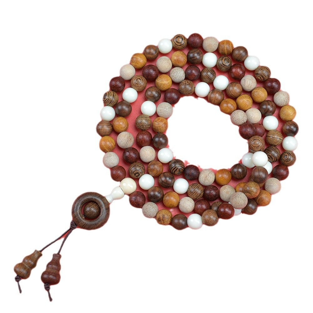 Natural multi-treasure sandalwood multi-circle bracelets 108 beads beads live supply manufacturers wholesale boutique Wen play chain